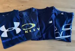 キッズ スポーツTシャツ 4点セット ネイビー