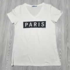 ギルドプライム Tシャツ 半袖 Vネック レーヨン入り ホワイト 36のサムネイル
