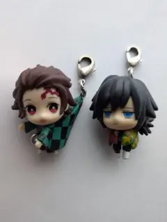 d*9様 鬼滅の刃　つまんでつなげてマスコット　竈門炭治郎　冨岡義勇　カニカン