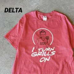 00s DELTA PRO WEIGHT BBQ MAN Tシャツ ユーモアT