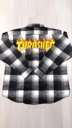 THRASHER　ネルシャツ　新品未使用のサムネイル