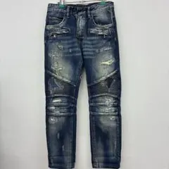 BALMAIN バイカーデニム - メルカリ