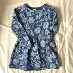 【着用回数少なめ】プチバトー　花柄長袖ワンピース 8ans/128cm