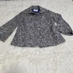 クレージュ　courreges ツィードジャケット ショートコート 総柄Mサイズ