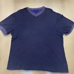 TOMMY HILFIGER ネイビー Vネック Tシャツ L