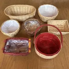 フラワーアレンジメント　バスケット　7個セット