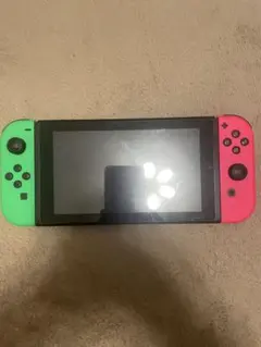 Nintendo Switch 本体 グリーンとピンクジョイコン(箱無し)