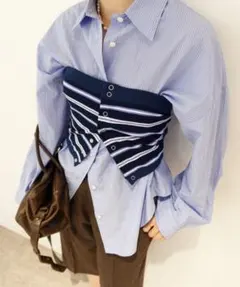 JANE SMITH cotton pique tubetopのサムネイル