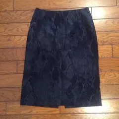 5351 ヘビ柄 タイトスカート 黒 パイソンのサムネイル
