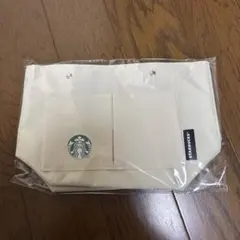 【新品未使用】STARBUCKS ポケット付きバッグ インバック