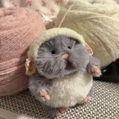 はむにぎり 羊の帽子 ハンドメイド 編み物