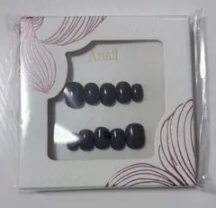 〔未使用品〕 Anail ネイルチップ M ブラック パープル