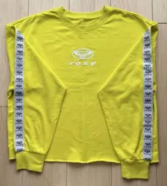 Roxy ロゴ入り長袖Tシャツ イエロー