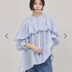 シャツ ブラウス Curensology コットンフリルスリーブブラウス Curensology（カレンソロジー）の「Curensology(カレンソロジー
