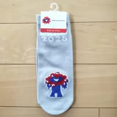 大阪関西万博 ミャクミャク 靴下　EXPO2025 公式 25〜27cm グレー
