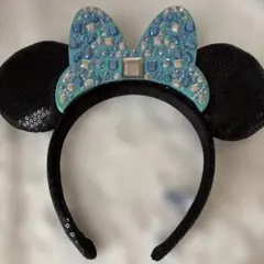 Disney ディズニー カチューシャ ミニー ストーン 青 キラキラ