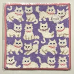 未開封 フェイラー モフモフネコチャン ハンカチ - メルカリ
