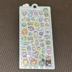 うるちゅるポップシール 立体シール　3Dシール　グリーン