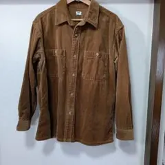 春秋必須アイテム！UNIQLO オーバーサイズコーデュロイシャツ M ブラウン