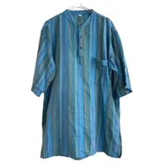 古着屋で購入 シャツ 柄 コットン100％ XL 夏