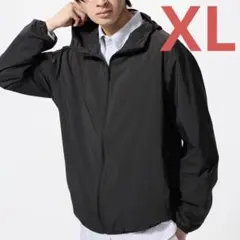 ユニクロ　ポケッタブルUVカットパーカ　NANODESIGN　黒　XL　収納袋付