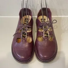 トリッペン trippen ストラップシューズ 38/24レザー皮革レッド 美品