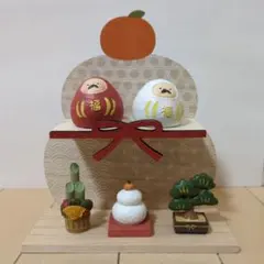 正月飾り　鏡餅　だるま　門松　梅　扇　ナチュラルキッチン