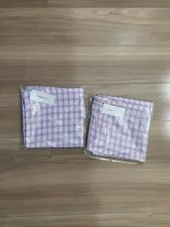 Francfranc チェック柄クッションカバー2セット