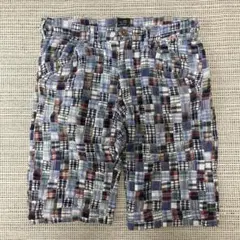 Real stitch ショートパンツ　パッチワーク　チェック　パンツ