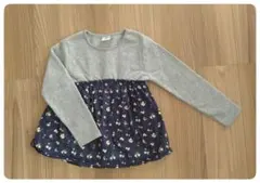 ★値下げ★長袖　トレーナー　裏起毛　花柄　130cm