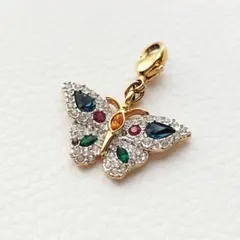 SWAROVSKI　スワロフスキー　チャーム　蝶々　バタフライ