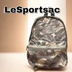 極美品 レスポートサック リュック バタフライ 花柄 軽量 大容量 A4