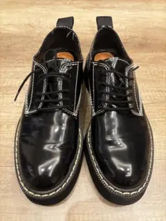 ZARA 6ホール パテント厚底シューズ ブラック 37