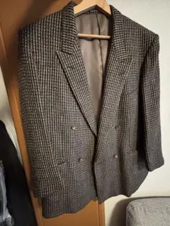 PLAY BOY ダブルブレスト チェック柄 テーラードジャケット