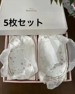 2日迄セール❣️未使用！Nitto 金彩　楕円皿　パスタ皿　オーバルプレート　5枚