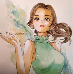 水彩画 アート・写真