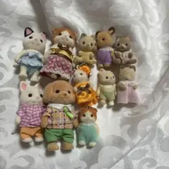 シルバニアファミリー シルバニア クリームねこ 赤ちゃん お母さん お父さん