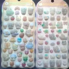 コットン・パフィー　アニマル　クマ　ネコ　クラックス　計2点セット