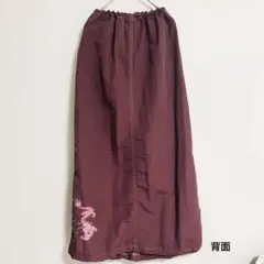 90s archive カーゴスカートY2K ドラゴン 刺繍 ドローコードのサムネイル