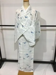 男子供用羽織付き着物セット 松と鷹の勇姿 （7-8歳・115-120cm対象 
