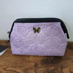 ANNA SUI ポーチ ラベンダー ハート柄のサムネイル