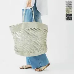 【美品】The Bagmati バグマティ メッシュバッグ シルバー 旅行トート