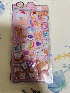 くまさん 立体シール ステッカー