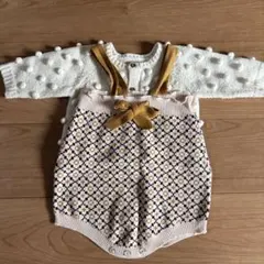 プティマインカーディガン　alliロンパース