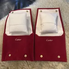 Cartier 時計用ケース 2個セット 赤