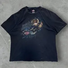 Harley-Davidson 00s イーグルTee ブラック プリント
