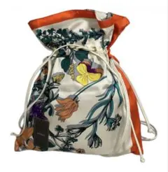 未使用品★ manipuri マニプリ 巾着ショルダーバッグ