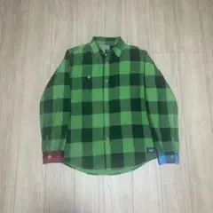 【超希少デザイン】ステューシー☆ブロック　チェック 刺繍ロゴ チョアコート 7d964686925c8bc2ad3122c5ad72c3