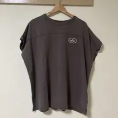 nikoand... ニコアンド　バック刺繍フレンチTシャツ
