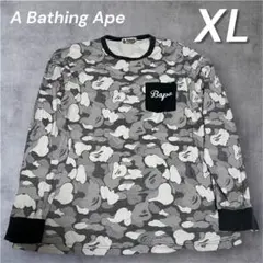 A BATHING APE カモフラージュ ロングスリーブTシャツ XL